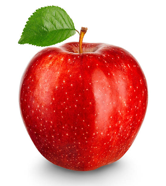 istock Ripe red apple isolated on a white background. 579420958