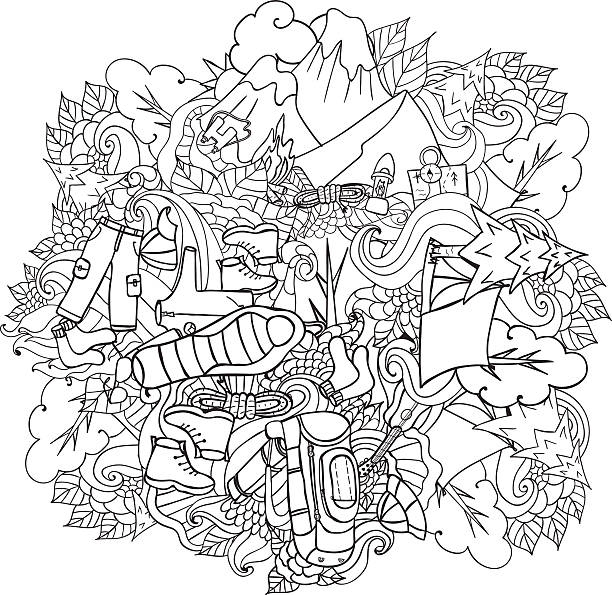 Tourism Colour In 670+ Woodland Colouring Book Stock Photos, Pictures & Royalty-Free ...