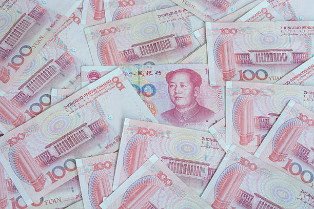 istock Yuan banknotes from China's currency. Chinese banknotes. 579422350