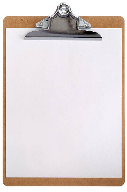 istock Isolated clipboard with blank sheet of paper 579422506