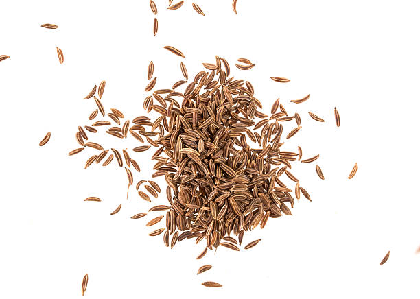 istock Cumin seeds or caraway isolated on white background 579424904