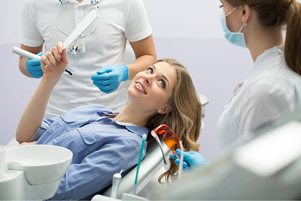 istock Girl in dentistry 579426638