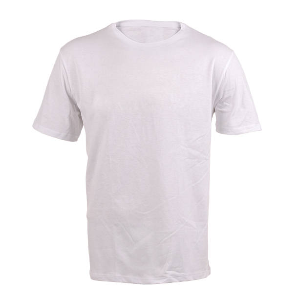 istock White T-shirt on a white background 579426848