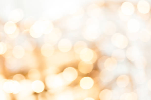 Gold Farbe hohe Schlüssel Bokeh Hintergrund – Foto