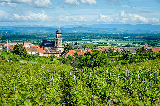 St. Hippolyte in Alsace stock photo