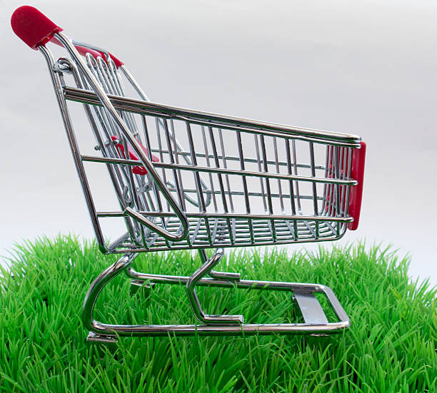 istock original background on purchases with green grass and shopping b 579432108