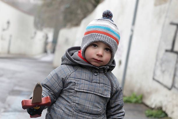 istock Child with a wooden dagger 579432686