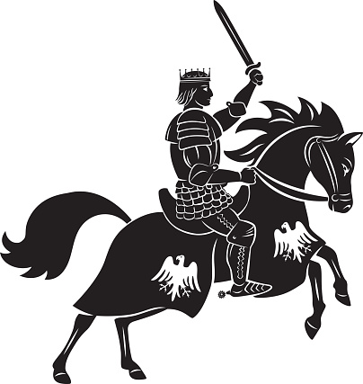 king knights on horseback