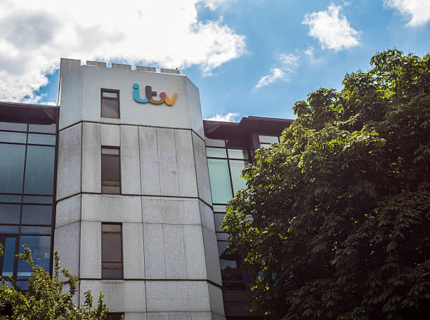 ITV London, United Kingdom - June 26, 2016: An editorial stock photo of the ITV building in Central London. ITV is a commercial TV network in the United Kingdom  itv photos stock pictures, royalty-free photos & images
