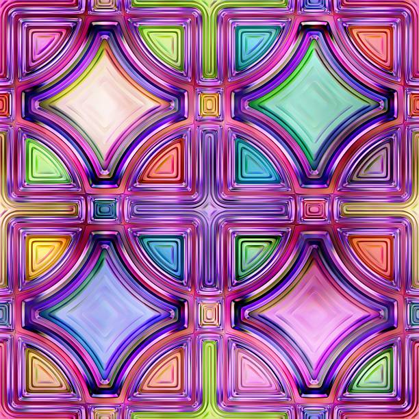 istock Seamless texture abstract shiny colorful background 3D illustration 579436566