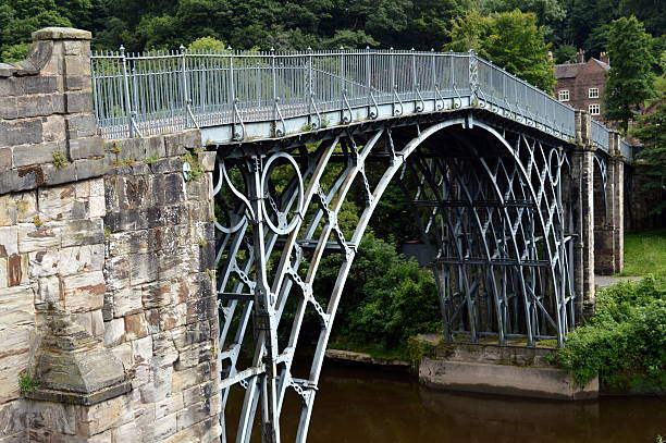 Ironbridge, Shropshire Thomas Telford's Ironbridge, Shropshire, UK ironbridge shropshire stock pictures, royalty-free photos & images