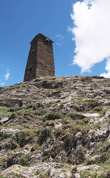 istock Georgia, Svaneti towers in mountains 579437928