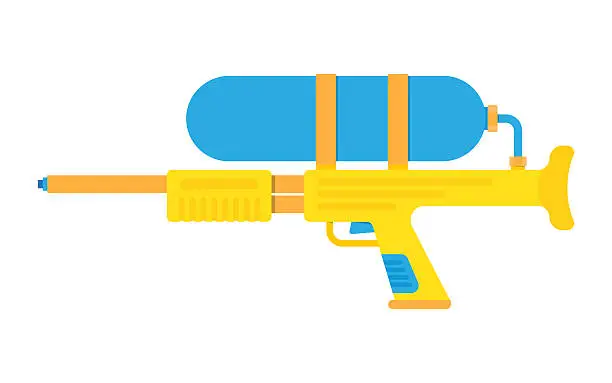 Vector illustration of water gun vector illustration