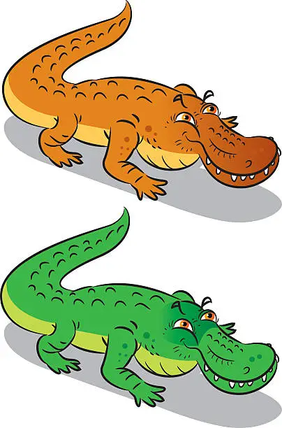 Vector illustration of Florida Alligator