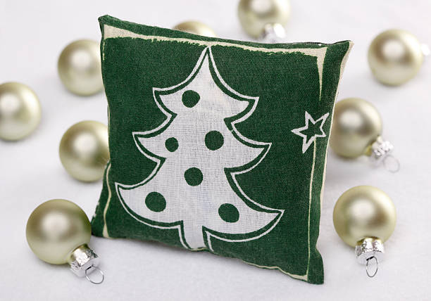 istock Cushion with christmas ornament 579442936
