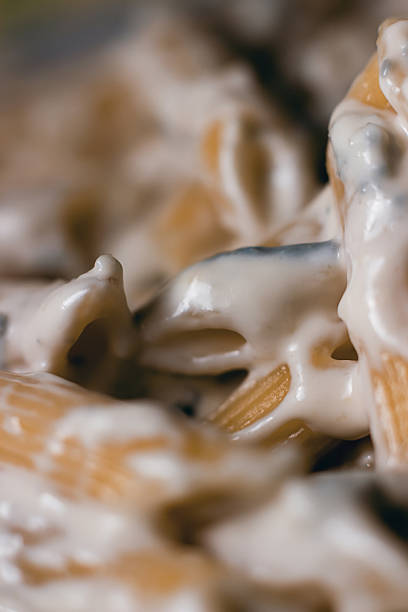 Blue Cheese Pasta Penne close up