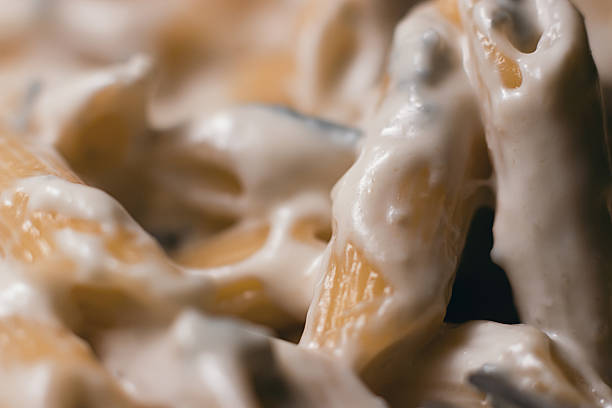 Blue Cheese Pasta Penne close up