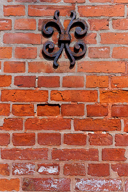 istock medieval brick wall with ornate wall anchor 579445744