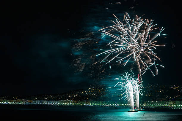 istock Fireworks on Day celebrations July 14 in Nice 579446728