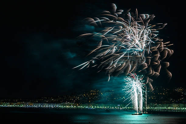 istock Fireworks on Day celebrations July 14 in Nice 579446754