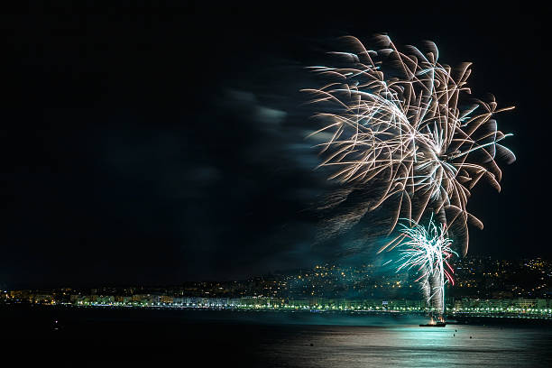 istock Fireworks on Day celebrations July 14 in Nice 579446908