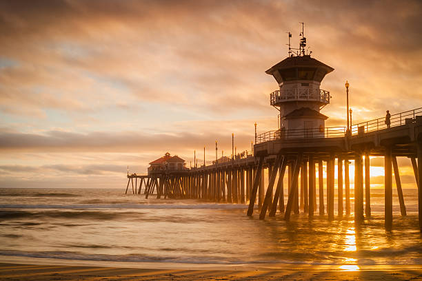 Isolated Sunset stock photo