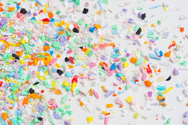 istock recycled plastic parts on white 579447890