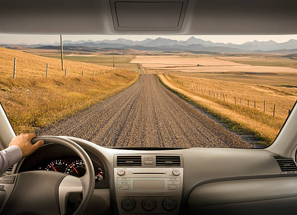 istock Driving down a country road 579731562