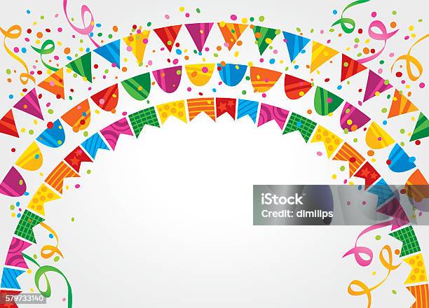 Fun With Flags Background Happy Background With Flags For Party Stock Illustration - Download ...