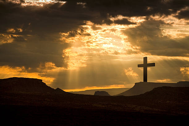 istock Christian cross in nature 579733590