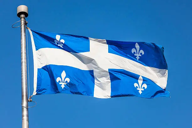 Photo of Fleur de Lys Provincial Flag of Quebec