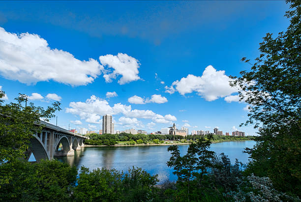 istock Downtown Saskatoon with Hotels and Office Buildings 579734554