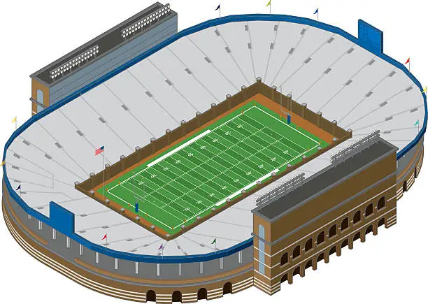 Vector illustration of Vector Football Stadium