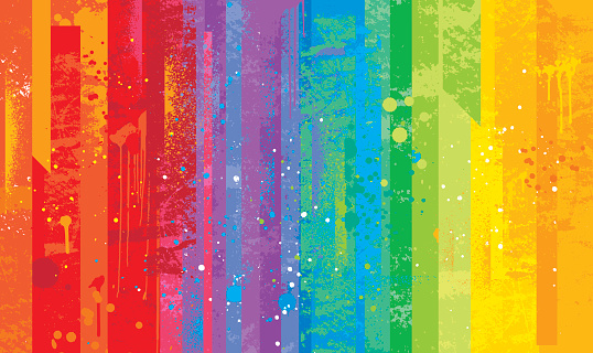 Seamless grunge colorful rainbow background