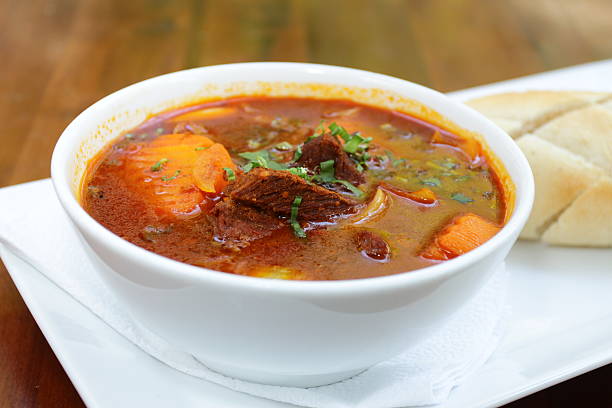 istock Vietnamese-Style Beef Stew Bo Kho, with bread 579738704