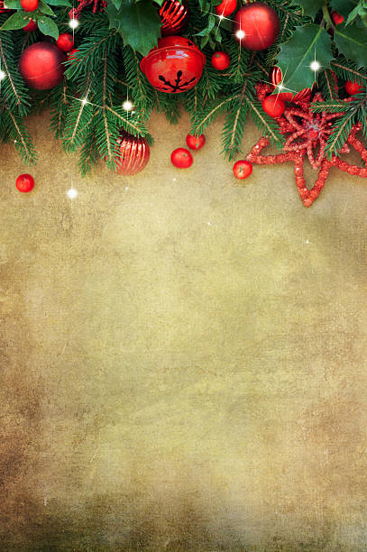 istock Christmas Retro Card border design 579740086