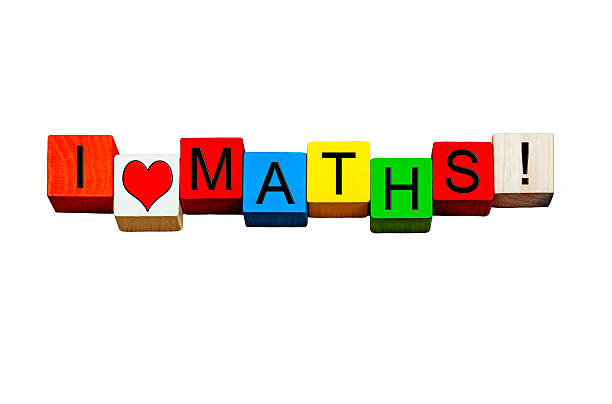 istock I Love Maths, for education, teaching & school subjects. Isolated. 579742538