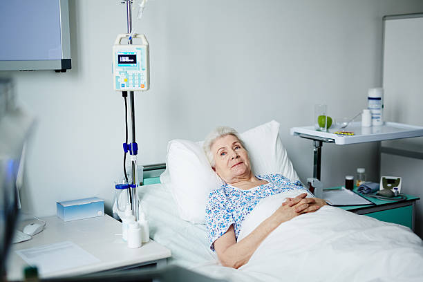 istock Senior woman in ward 579743952