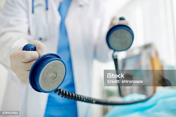 Emergency Equipment Stock Photo - Download Image Now - Defibrillator, Heart Attack, Hospital