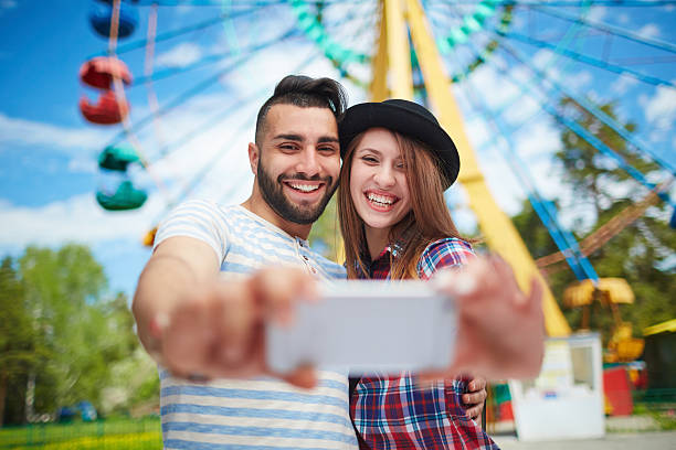istock Selfie of happy dates 579751430
