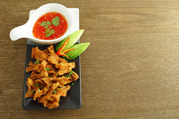 istock Fried Mushroom with Sweet Chili Sauce 579751936