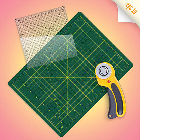 Grid Lines Cutting Mat Craft Scale Plate Card Fabric Leather Paper Board  Vector Stock Illustration - Download Image Now - iStock
