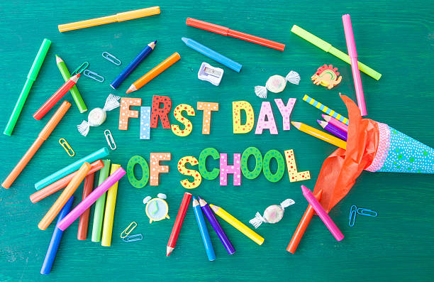 istock Background for the first day of school 579763080