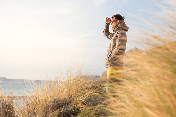 istock Free active man enjoying beauty of nature. 579763852
