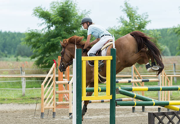 istock Equestrian Sports, Horse jumping, Show Jumping 579772494