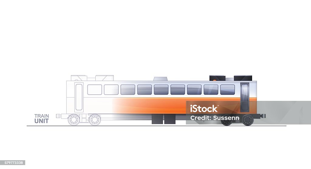Tech Drawing Train Train Technical Illustration Stock Illustration - Download Image Now ...