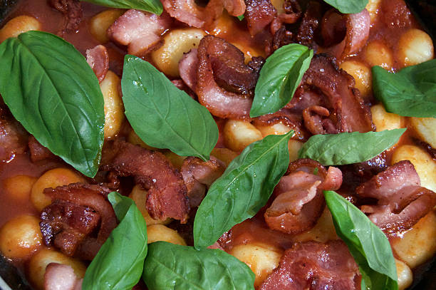 Bacon and Basil Pasta