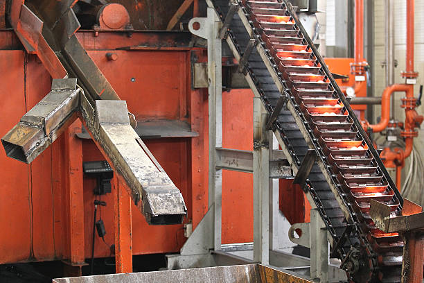 istock elevator for lifting hot grinding balls 579779060