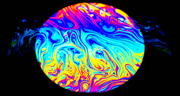 istock Rainbow colors created by soap, bubble,or oil 579779242