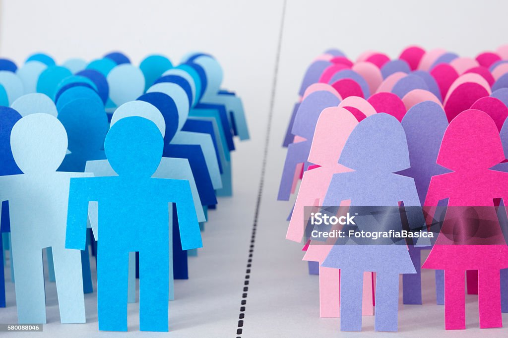 Für Männer und Frauen unterteilt werden - Lizenzfrei Menschliches Geschlecht Stock-Foto